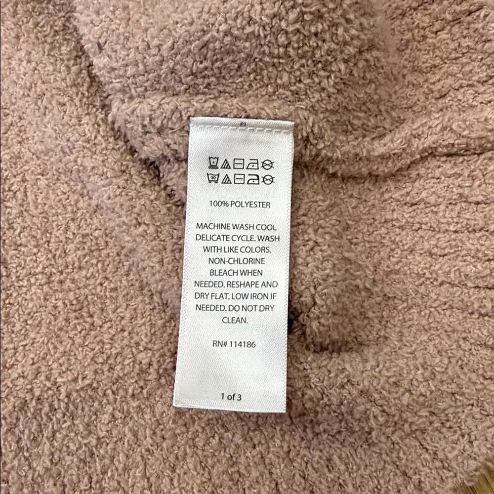 cupcakes & cashmere Dusty Pink Cardigan Size Large